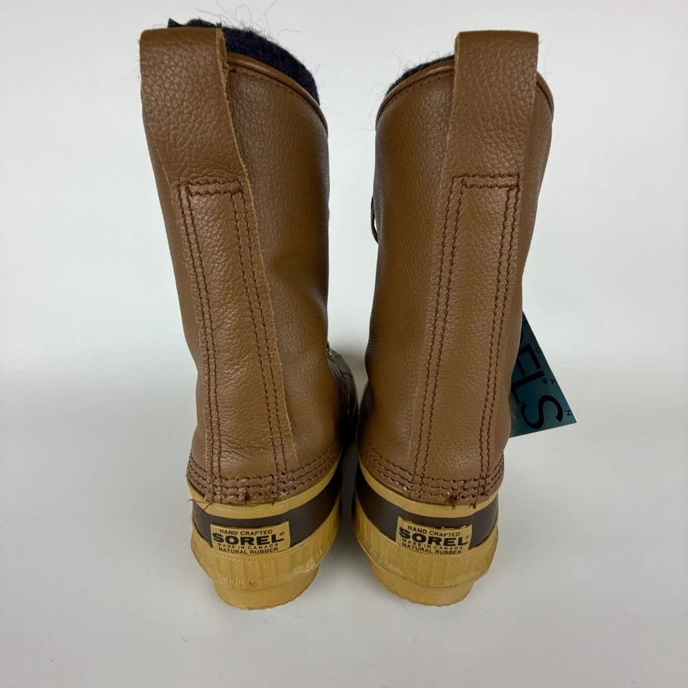 Vintage Sorel Kaufman Winter Snow Boots Mens Size 8 Cheyenne Brown New Insulated